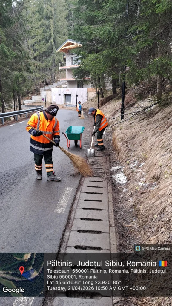Curățenia de primăvară a început la Păltiniș: intervenții ample ale SOMA Salubrizare și Primăriei Sibiu