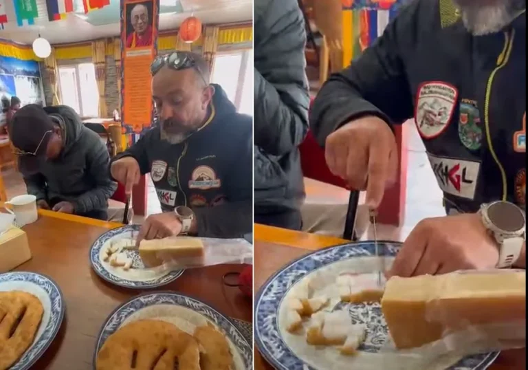 Un sibian a dus slănină din Bogatu Român (jud. Sibiu) până în Himalaya!