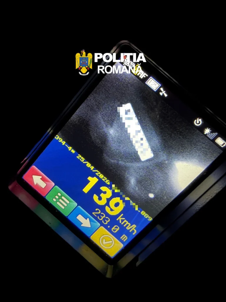 Un șofer de 44 de ani a fost prins pe Valea Oltului cu o viteză de 139 km/h!