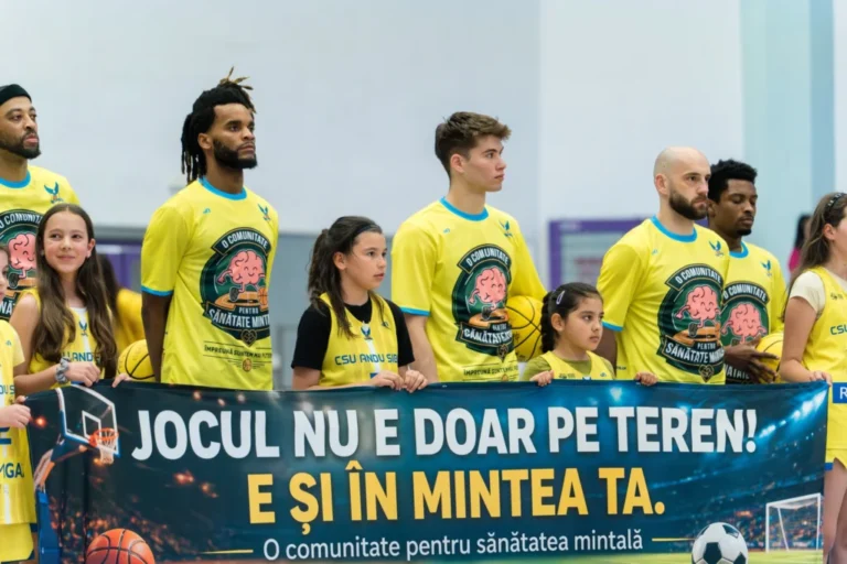 Sport pentru o minte sănătoasă: CSU Sibiu se alătură proiectului „O comunitate pentru sănătate mintală”