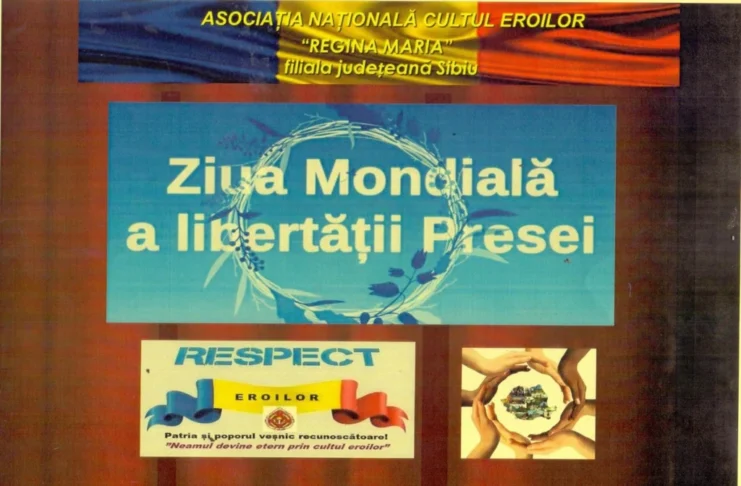 Mesajul Asociației Naționale Cultul Eroilor „Regina Maria” de Ziua Mondială a Presei: „La mulți ani presei sibiene și tuturor celor care slujesc adevărul!”