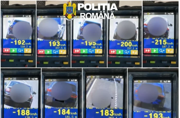 Două permise ridicate în mai puțin de o oră pentru viteze de peste 200 km/h pe autostrada A1