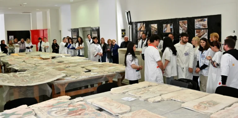 Workshop de restaurare la Muzeul ASTRA: specialiști și studenți au analizat pictura murală a Bisericii din Vința