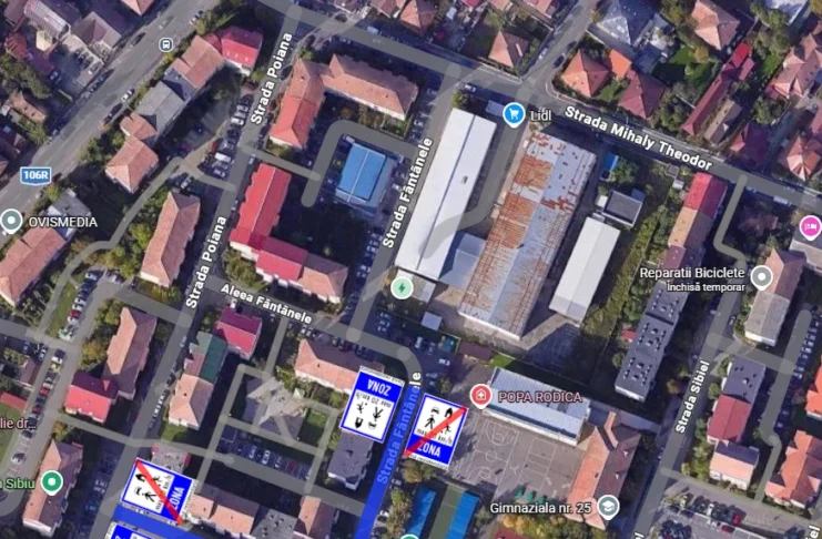 Siguranță sporită pentru elevi: zonă rezidențială instituită pe strada Fântânele, lângă Școala nr. 25
