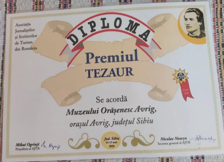 Avrigul, tot mai apreciat pe harta turismului cultural din România