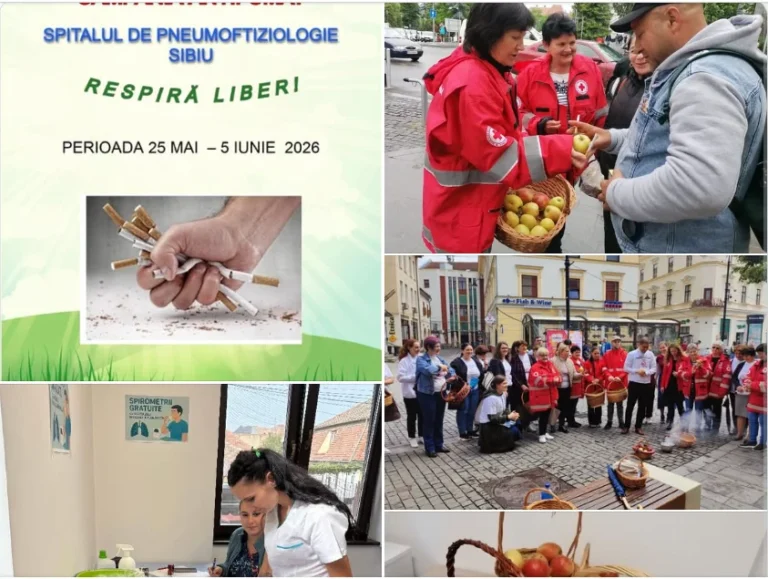 DSP Sibiu: „Fumatul ucide” – apel către sibieni să renunțe la tutun în cadrul campaniei „Respiră liber”
