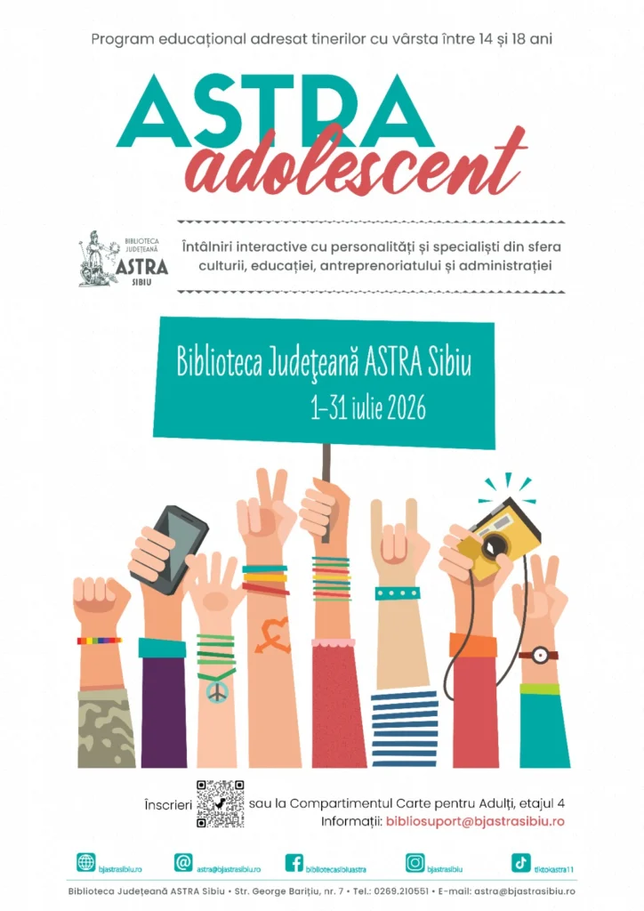 ASTRA Adolescent 2026: O vară a descoperirii, dialogului și inspirației pentru tinerii sibieni