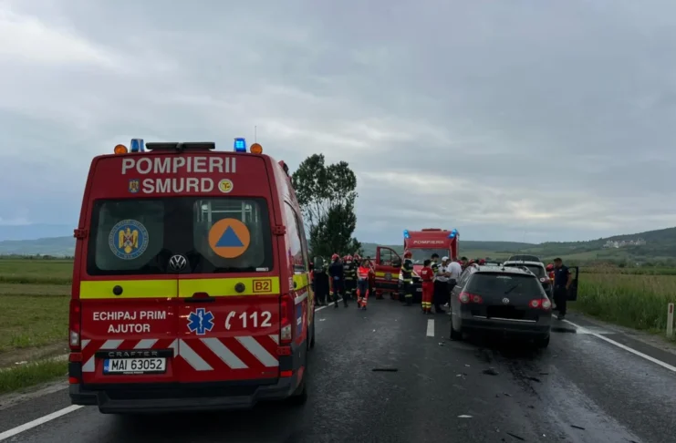 Accident grav pe DN1. Doi minori și un adult au ajuns la spital!
