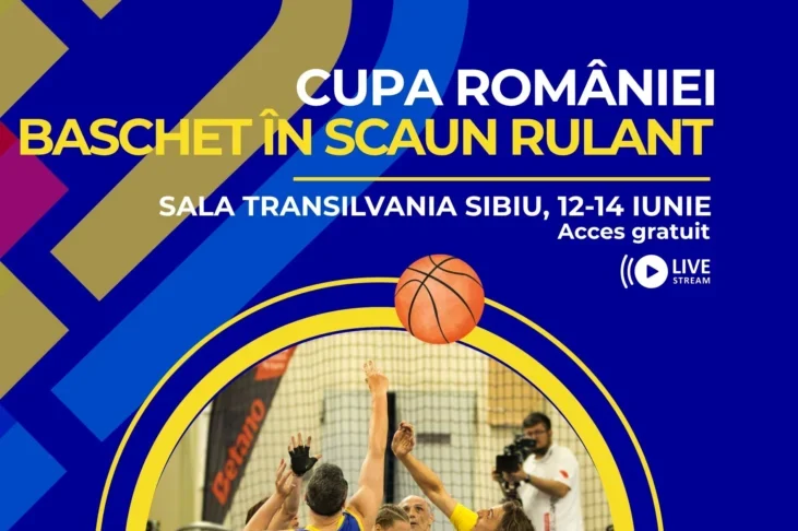 Cupa României la Baschet în Scaun Rulant are loc la Sibiu