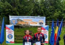 Pompierii sibieni, rezultate remarcabile la competiția „Scări pe Toaca” din Masivul Ceahlău Echipa ISU Sibiu în timpul competiției de intervenție Scări pe Toaca