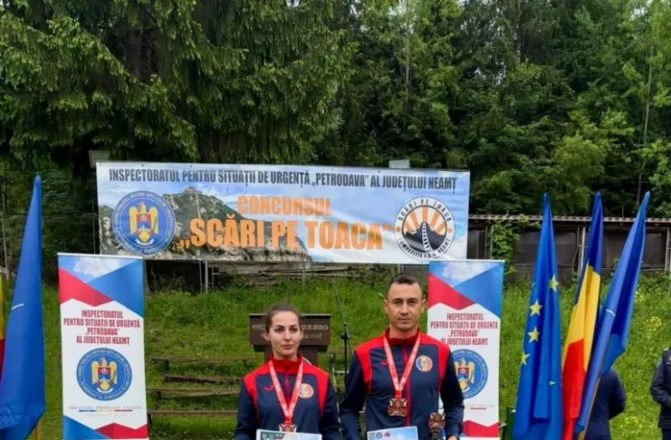 Pompierii sibieni, rezultate remarcabile la competiția „Scări pe Toaca” din Masivul Ceahlău