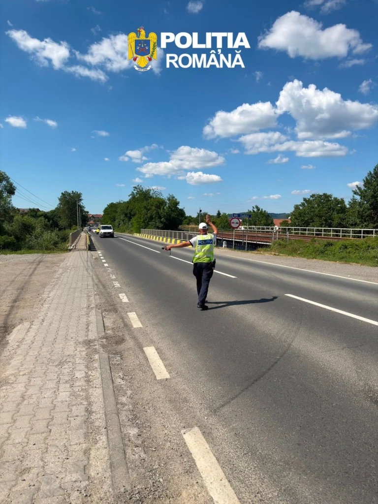 Acțiune a polițiștilor sibieni pe DN 7. Zeci de sancțiuni aplicate!