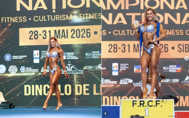 Medieșeanca Cristina Răcean, dublă campioană națională la Fitness Bikini. Sportiva va reprezenta România la Mondialul din Spania