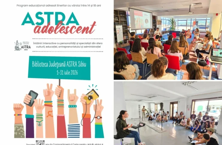 Biblioteca ASTRA transformă luna iulie într-un spațiu al dialogului și creativității pentru adolescenți