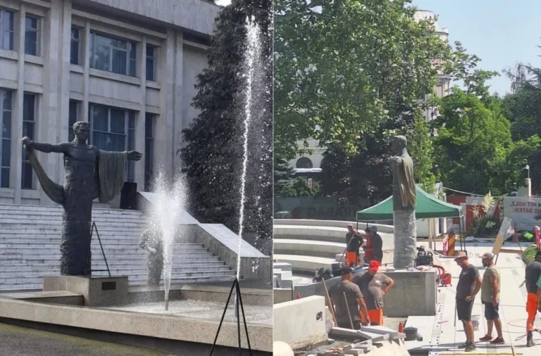 Sculptorul Adrian Popescu acuză distrugerea monumentului din fața Cercului Militar Sibiu: „O ofensă adusă veteranilor de război”. Firma STRABAG implementează proiectul