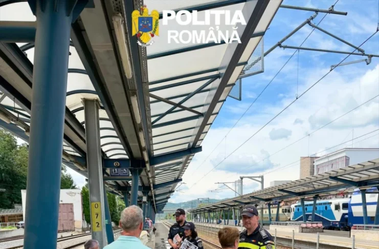 Polițiștii sibieni au desfășurat în gările din Sibiu și Mediaș o campanie de prevenire a tragediilor feroviare!