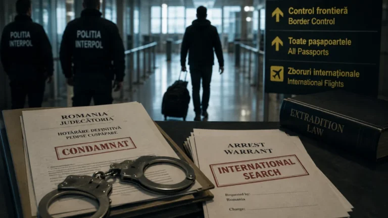 Condamnat la peste cinci ani de închisoare, dat în urmărire internațională după ce ar fi părăsit România