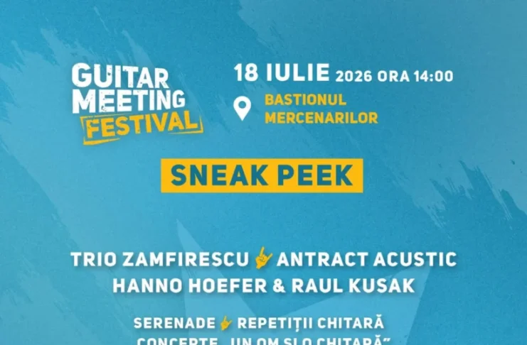 Guitar Meeting Sneak Peek aduce muzica live la Bastionul Mercenarilor din Sibiu. Avanpremiera festivalului are loc sâmbătă