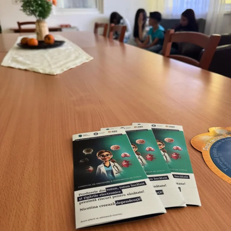 Aproximativ 300 de beneficiari ai centrelor sociale din Sibiu, informați despre riscurile fumatului. DSP: „Nu există o variantă mai sigură de a fuma”