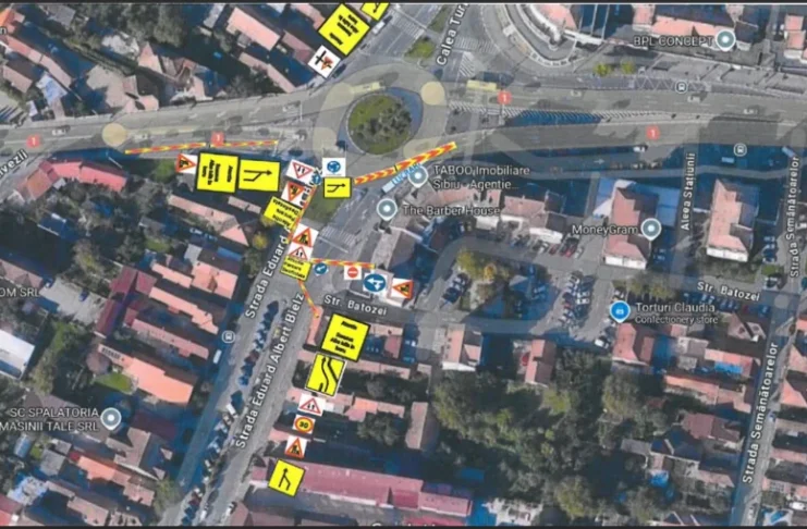 Noi restricții de trafic în Sibiu: lucrări la rețelele de apă și canalizare pe patru străzi până la sfârșitul lunii septembrie