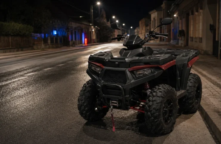 Șofer de ATV, depistat în Agnita cu 0,87 mg/l alcool pur în aerul expirat