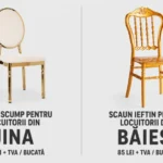 Scaune de primărie Jina, ilustrând diferența de calitate între cele din satul principal și satul Băieși