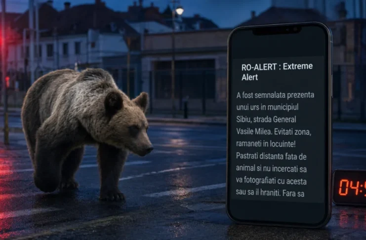 Un urs a fost văzut în Porumbacu de Sus. ISU Sibiu a transmis o avertizare RO-Alert!