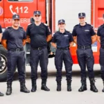 Echipament și vehicul al Pompierilor ISU Sibiu înainte de plecarea în Franța