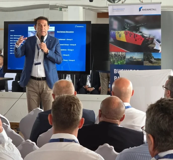 Discurs de prezentare a parteneriatelor Rheinmetall Automecanica în industria de apărare, la Mediaș