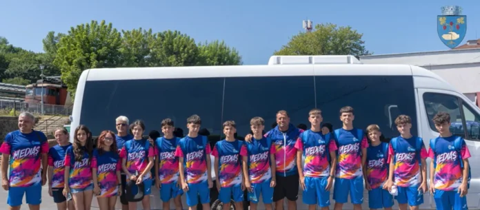 Delegația sportivilor din Mediaș pregătită pentru Jocurile Internaționale ale Copiilor din Taiwan