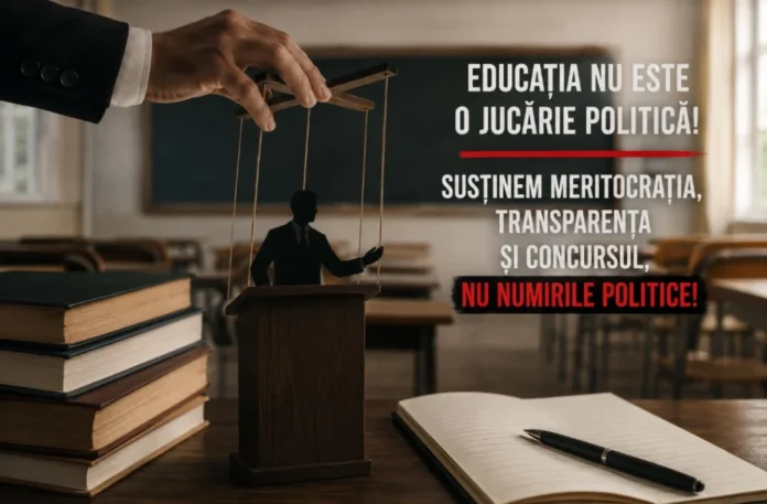 Captură de ecran a unei comunicări sau decizii oficiale emise de ISJ Sibiu referitoare la numirea în învățământ.