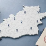 Harta județului Sibiu, zona de competență pentru numire directori ISJ