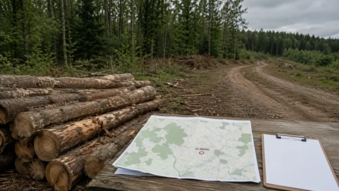 Fond forestier din zona Slimnic, legat de ancheta pentru transport ilegal de lemn