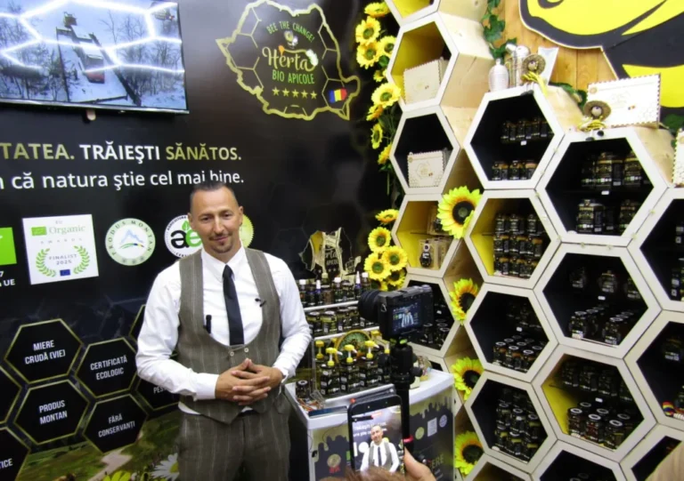 Mierea românească premiată la Bruxelles și Londra ajunge la București. Herța Bio Apicole și-a deschis primul showroom în Capitală