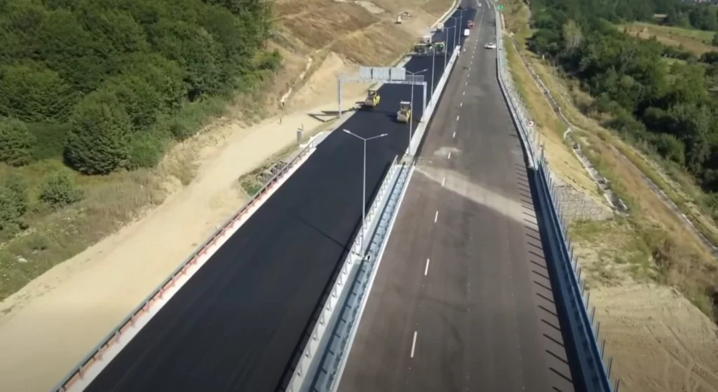Progres lucrări Autostrada Sibiu Pitești pe secțiunea Tigveni–Curtea de Argeș
