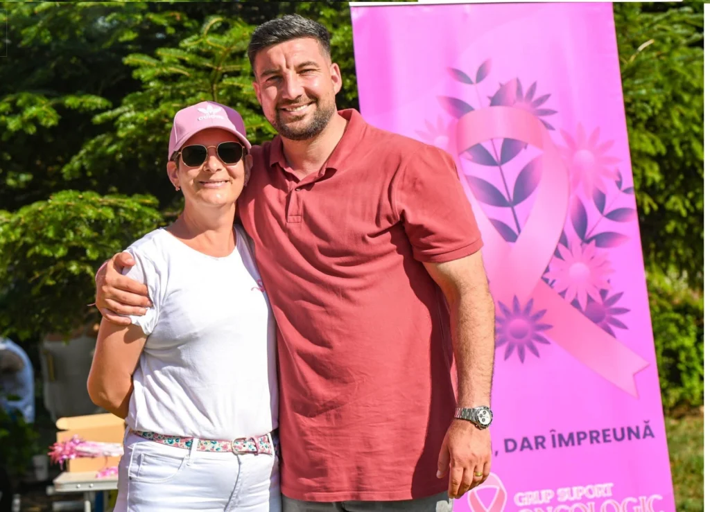 Echipa Kick for Hope înainte de meciul pentru sprijinirea pacienților oncologici