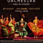 Publicul din Piața Mică din Sibiu, captivat de spectacolul oferit de Elijah Orchestra.
