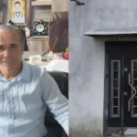 Moscheea din Orlat după renovare, cu minaretul caracteristic și curata împrejmuire