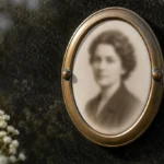 Exemplu de însemn funerar simplu și elegant, personalizat cu numele decedatului
