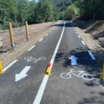 Șeful consiliului județean Sibiu la inaugurarea pistei de biciclete Sadu
