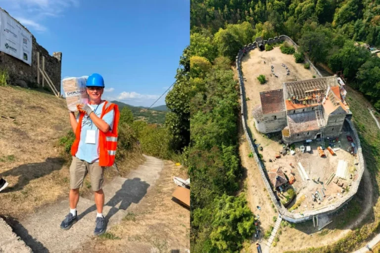Gabriel Tischer, după salvarea acoperișului Cetății Cisnădioara: „Am construit mult mai mult decât atât”