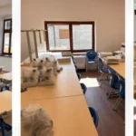 Sala de clasă modernă și luminosă din Școala Samuil Micu Sadu
