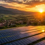 Centrală fotovoltaică de 284 kW instalată pe acoperișuri în localitatea Sadu, România