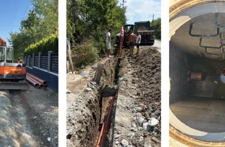 Rețelele de gaz și canalizare avansează în Tocile. Peste 48 de milioane de lei, valoarea cumulată a investițiilor
