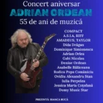 Afis concert Adrian Ordean 55 de ani de muzică la Sibiu, cu bilete disponibile pe amBilet și City.