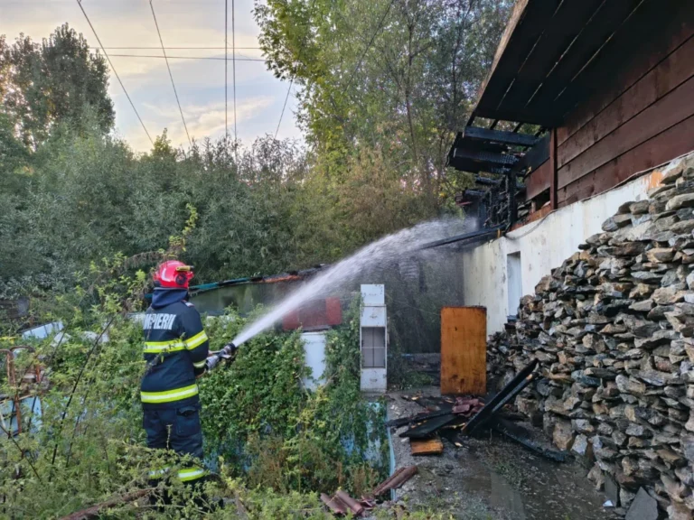 Un incendiu a izbucnit la o casă de pe strada Rozmarinului din Sibiu!
