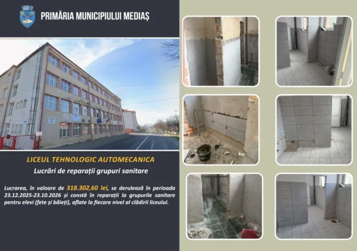 Școlile din Mediaș pregătite pentru primul zi de școală, cu săli de clasă renovate și curți aranjate