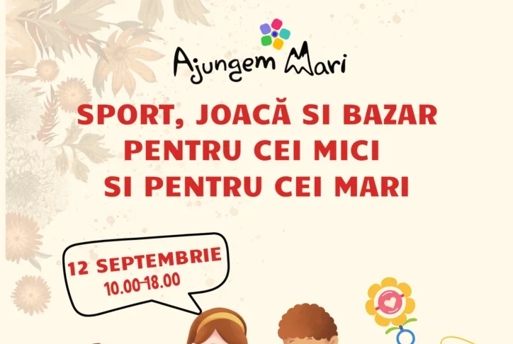 Sport, joacă și bazar caritabil, în Piața Habermann. O zi de activități pentru întreaga familie