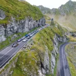 Porsche pe serpentinele Transfăgărășanului în cadrul evenimentului Transfăgărășan Getaway 2026.