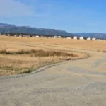 Drumul nou refăcut care asigură acces spre Cartierul Arhitecților din Șelimbăr
